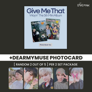 WAYV (웨이션브이) 5TH MINI ALBUM - [GIVE ME THAT] (PHOTOBOOK VER +EXCLUSIVE PHOTOCARD) - EVE PINK K-POP