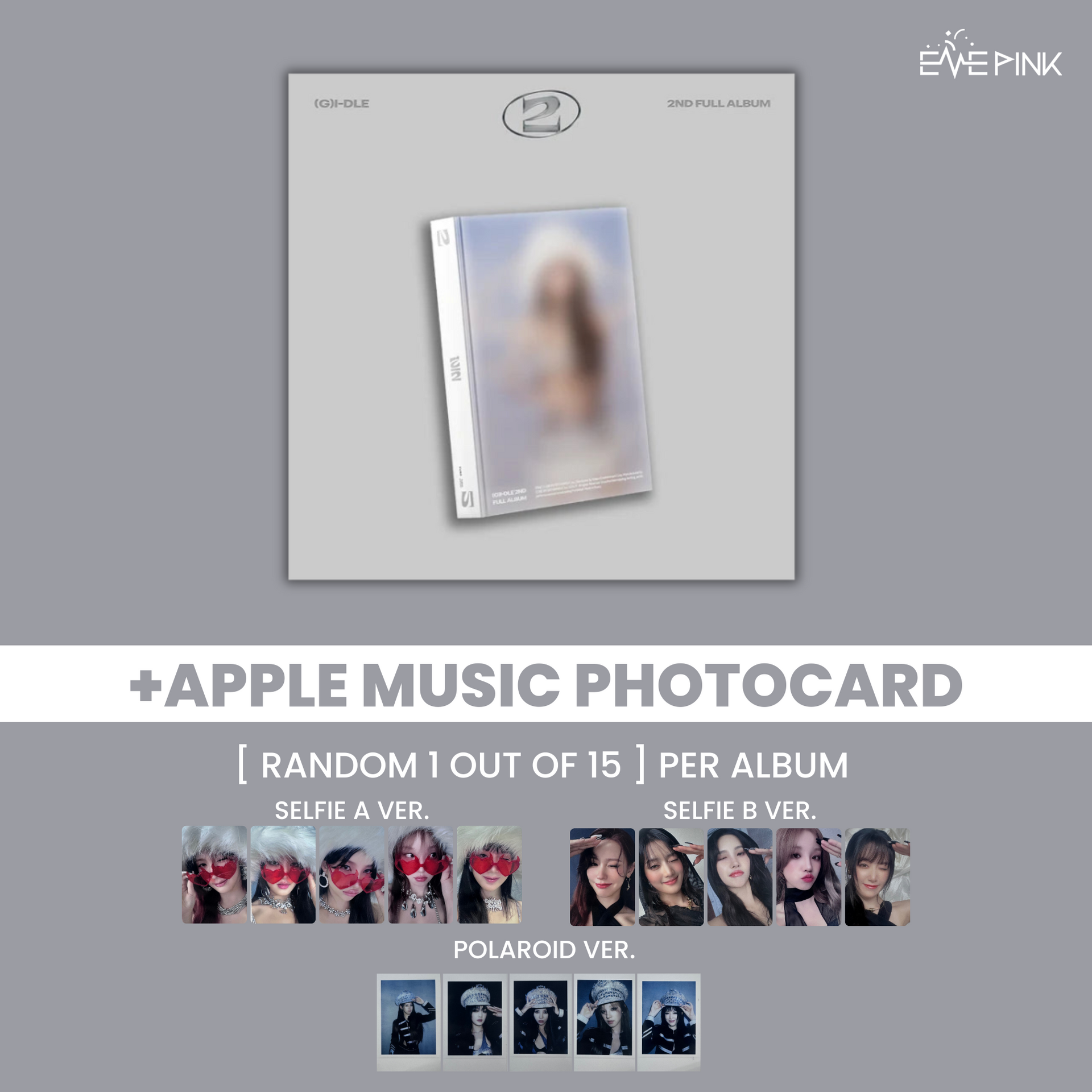 (G)I-DLE 2ND FULL ALBUM [2]　3種セット G)I-DLE - 2nd Full album [ 2 ]