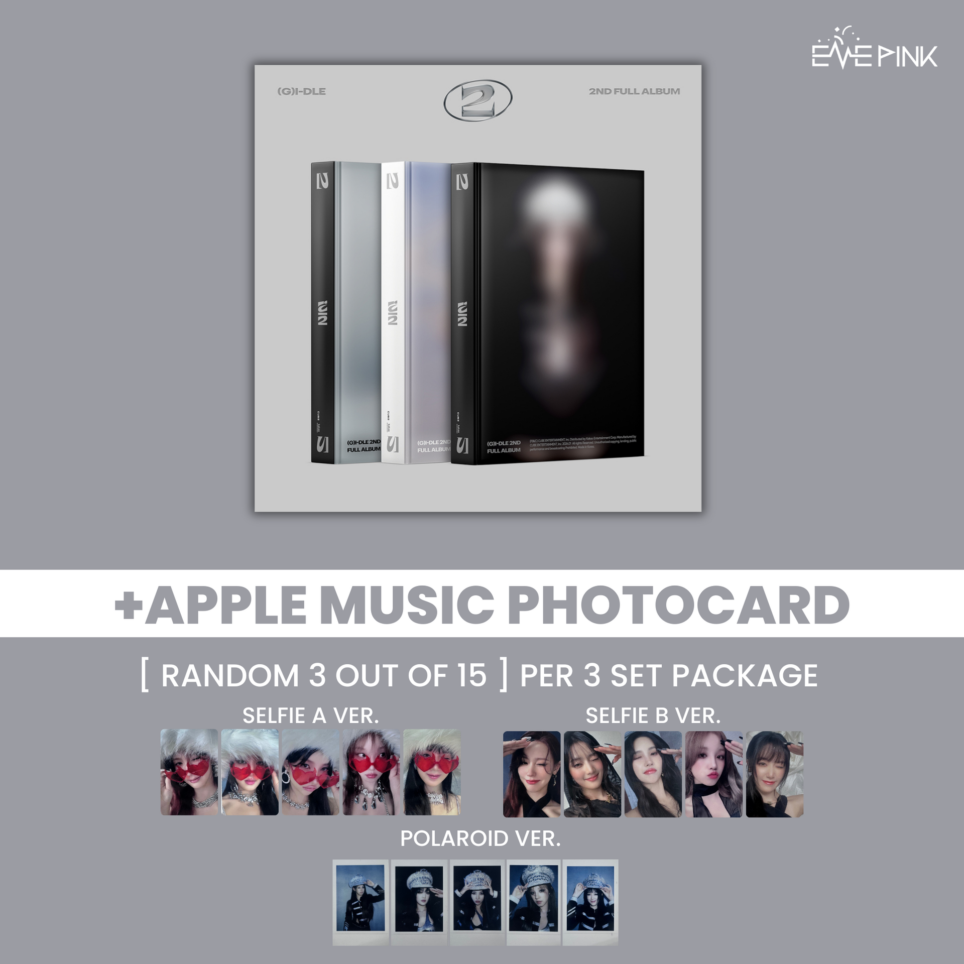 G)I-DLE ((여자)아이들) 2ND FULL ALBUM - [2] (+EXLUSIVE PHOTOCARD