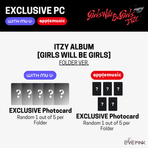 ITZY (있지) ALBUM - [Girls Will Be Girls] (Folder Ver. +EXCLUSIVE PHOTOCARD)