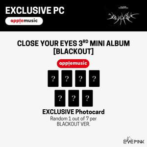 CLOSE YOUR EYES The 3rd Mini Album - [blackout] (blackout ver. +EXCLUSIVE PHOTOCARD)