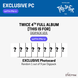 TWICE (트와이스) 4TH FULL ALBUM - [THIS IS FOR] (DIGIPACK ver. +EXCLUSIVE PHOTOCARD) - EVE PINK K-POP