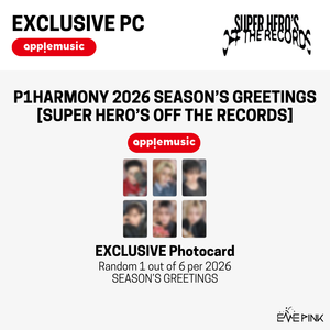 [PRE-ORDER] P1Harmony (피원하모니) - 2026 SEASON’S GREETINGS [SUPER HERO'S OFF THE RECORDS] (+EXLUSIVE PHOTOCARD)