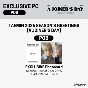 [PRE-ORDER] TAEMIN (태민) - 2026 SEASON'S GREETINGS [A JOINER’S DAY] (+POB)
