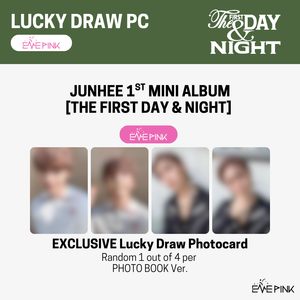 JUNHEE (준희) 1st Mini Album - [The First Day & Night] (+LUCKY DRAW PHOTOCARD)