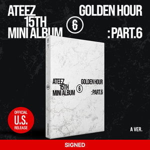 [PRE-ORDER] [AUTOGRAPHED CD] (U.S. VER.) ATEEZ (에이티즈) 15th Mini Album - [GOLDEN HOUR : Part.6] (A / DIARY / Z Ver.)