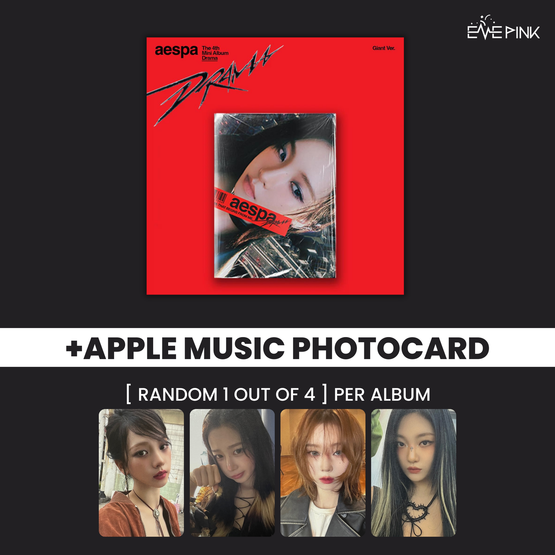 AESPA (에스파) 4TH MINI ALBUM - [DRAMA] (GIANT VER) (+EXCLUSIVE