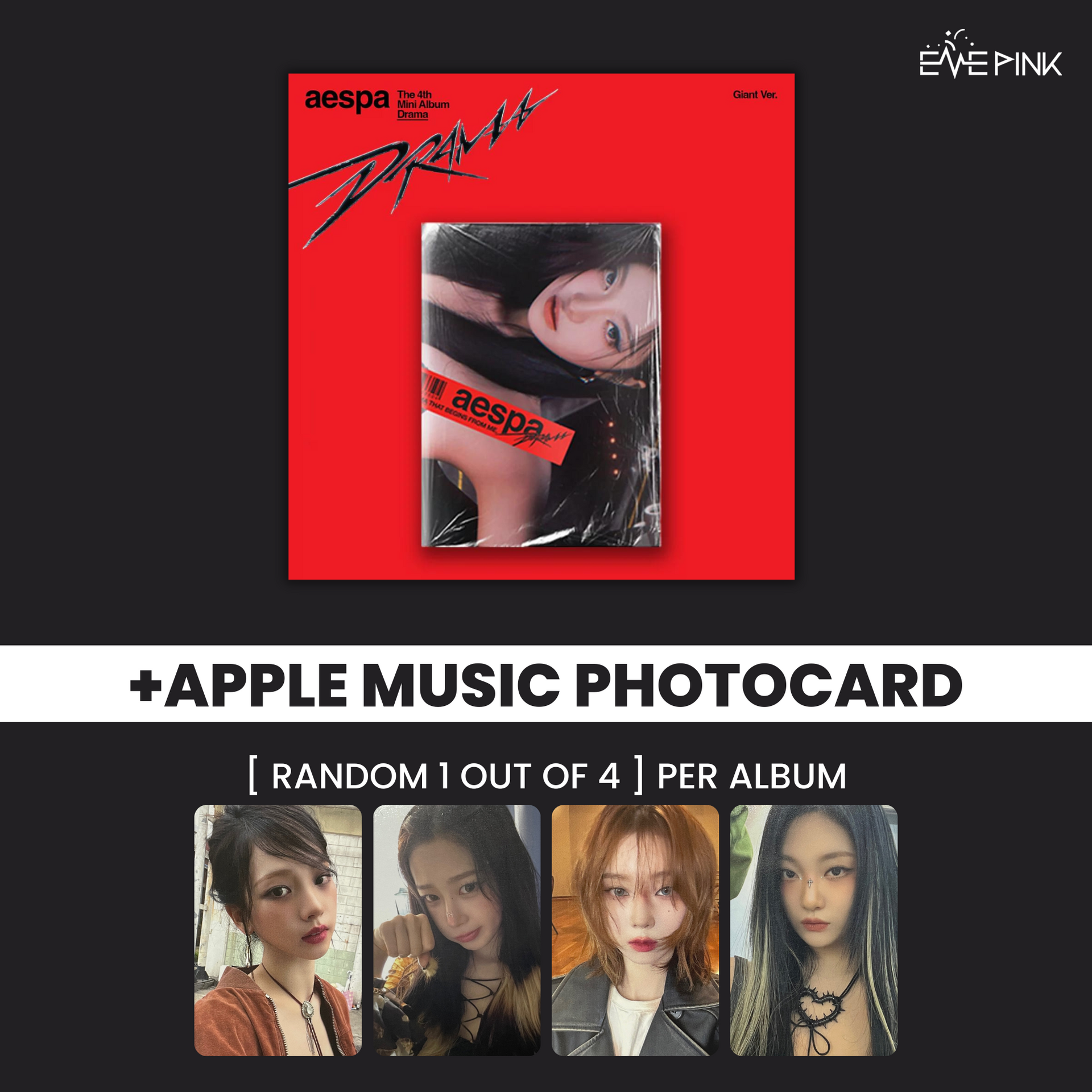 AESPA (에스파) 4TH MINI ALBUM - [DRAMA] (GIANT VER) (+EXCLUSIVE