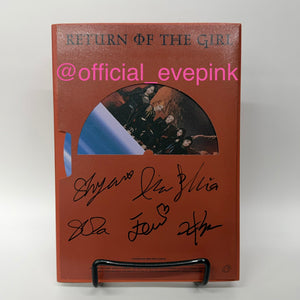[AUTOGRAPHED] EVERGLOW (에버글로우) ALBUM - [RETURN OF THE GIRL] (BIKER VER) - EVE PINK K-POP