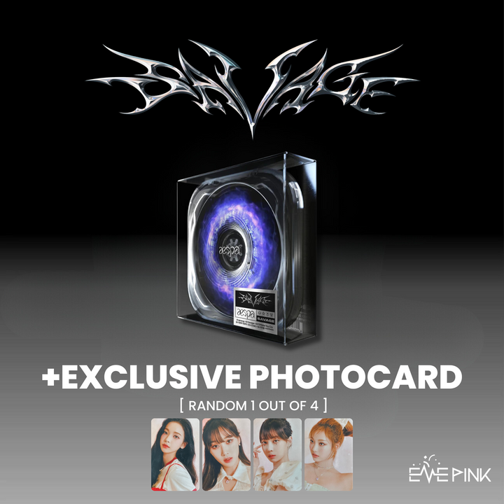 AESPA (에스파) 1ST MINI ALBUM - [Savage] (Case Ver. - P.O.S Ver.) (+EXCLUSIVE PHOTOCARD)