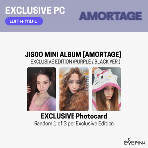 JISOO (지수) MINI ALBUM - [AMORTAGE] (EXCLUSIVE EDITION +EXCLUSIVE PHOTOCARD)