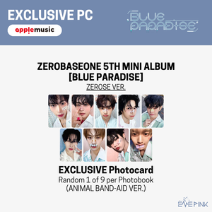 ZEROBASEONE (제로베이스원) 5TH MINI ALBUM - [BLUE PARADISE] (ZEROSE VER. +EXCLUSIVE PHOTOCARD)