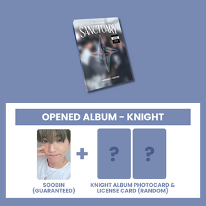 (U.S. VER.) TXT (투모로우바이투게더) ALBUM - [THE STAR CHAPTER : SANCTUARY] (KNIGHT VER. +hello82 EXCLUSIVE PHOTOCARD: OPENED ALBUM)