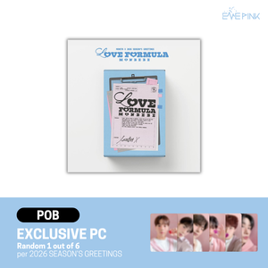 [PRE-ORDER] MONSTA X (몬스타엑스) - 2026 SEASON’S GREETINGS [LOVE FORMULA MONBEBE] (+POB)