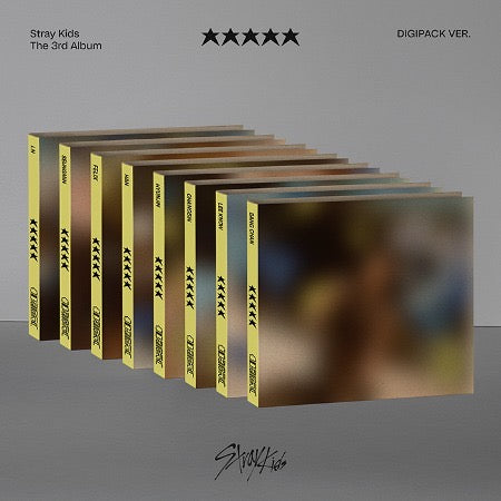 STRAY KIDS (스트레이키즈) 3RD ALBUM - [★★★★★ 5 STAR] (Digipack Ver.) (+ EXCLUSIVE PHOTOCARD)