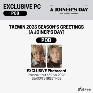 TAEMIN (태민) - 2026 SEASON'S GREETINGS [A JOINER’S DAY] (+POB) - EVE PINK K-POP