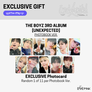 (KOR VER.) THE BOYZ (더보이즈) 3RD ALBUM - [UNEXPECTED] (Photobook Ver. +EXCLUSIVE PHOTOCARD)