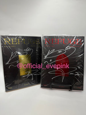 [AUTOGRAPHED] ASTRO MOONBIN & SANHA (문빈&산하) 2ND MINI ALBUM - [REFUGE] - EVE PINK K-POP