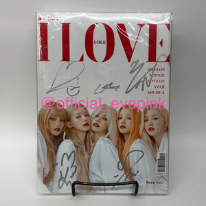 [AUTOGRAPHED] I-DLE (여자아이들) 5TH MINI ALBUM - [I love] (Born Ver.) - EVE PINK K-POP