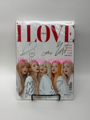 [AUTOGRAPHED] I-DLE (여자아이들) 5TH MINI ALBUM - [I love] (Born Ver.) - EVE PINK K-POP