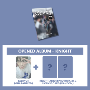 (U.S. VER.) TXT (투모로우바이투게더) ALBUM - [THE STAR CHAPTER : SANCTUARY] (KNIGHT VER. +hello82 EXCLUSIVE PHOTOCARD: OPENED ALBUM)