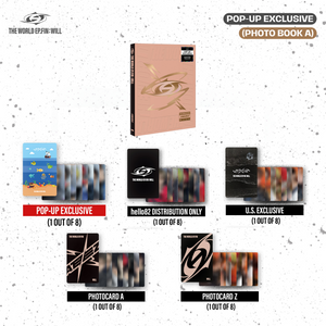 (U.S. VER.) ATEEZ ALBUM - [THE WORLD EP.FIN : WILL] (PHOTOBOOK VER. + POP-UP EXCLUSIVE PHOTOCARD)