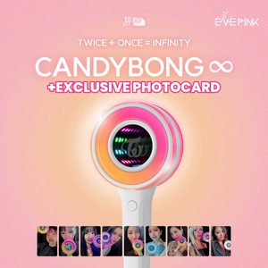 TWICE (트와이스) OFFICIAL LIGHT STICK - [CANDY BONG INFINITY ∞ + POB] - EVE PINK K-POP