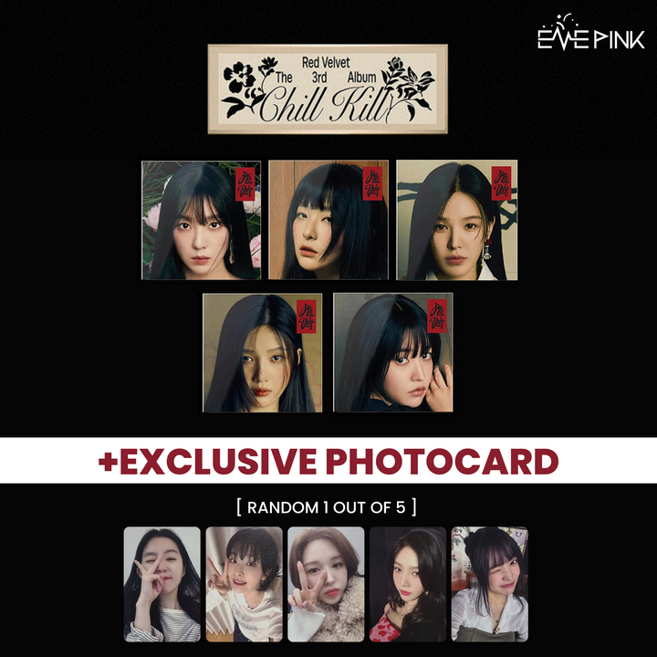 RED VELVET (레드벨벳) 3RD ALBUM - [CHILL KILL] (POSTER VER + EXCLUSIVE PHOTOCARD)