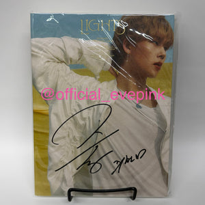 [AUTOGRAPHED] JOOHONEY (주헌) 1ST MINI ALBUM - [LIGHTS] (VER 1) - EVE PINK K-POP