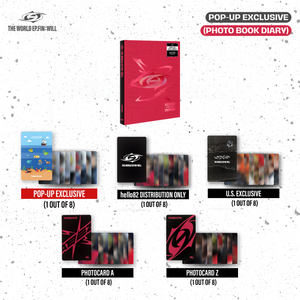 (U.S. VER.) ATEEZ ALBUM - [THE WORLD EP.FIN : WILL] (PHOTOBOOK VER. + POP-UP EXCLUSIVE PHOTOCARD)