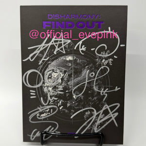 [AUTOGRAPHED] P1HARMONY (피원하모니) 3RD MINI ALBUM - [DISHARMONY : FIND OUT] (TURN OUT VER) - EVE PINK K-POP