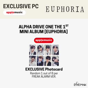 ALPHA DRIVE ONE 1st Mini Album - [EUPHORIA] (FREAK ALARM ver. + EXCLUSIVE PHOTOCARD) - EVE PINK K-POP