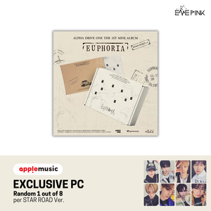 ALPHA DRIVE ONE 1st Mini Album - [EUPHORIA] (STAR ROAD ver. + EXCLUSIVE PHOTOCARD) - EVE PINK K-POP