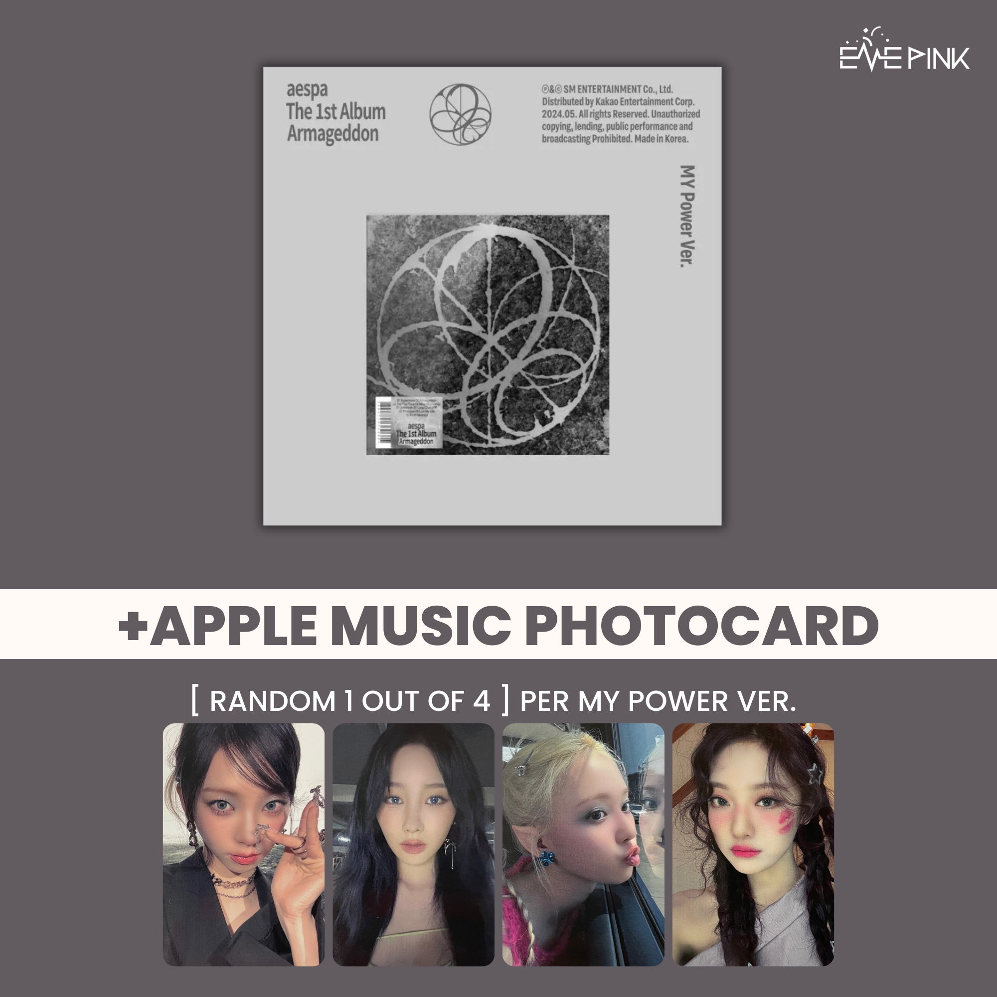 aespa (에스파) 1ST ALBUM - [ARMAGEDDON] (MY POWER VER. +EXCLUSIVE