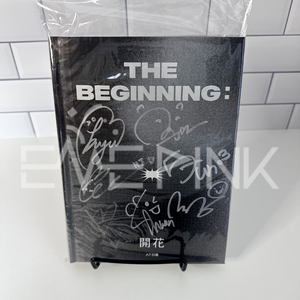 [AUTOGRAPHED CD] ATBO (에이티비오) DEBUT ALBUM - [THE BEGINNING : 開花] (MONOCHROME VER) (ONLINE ONLY) - EVE PINK K-POP