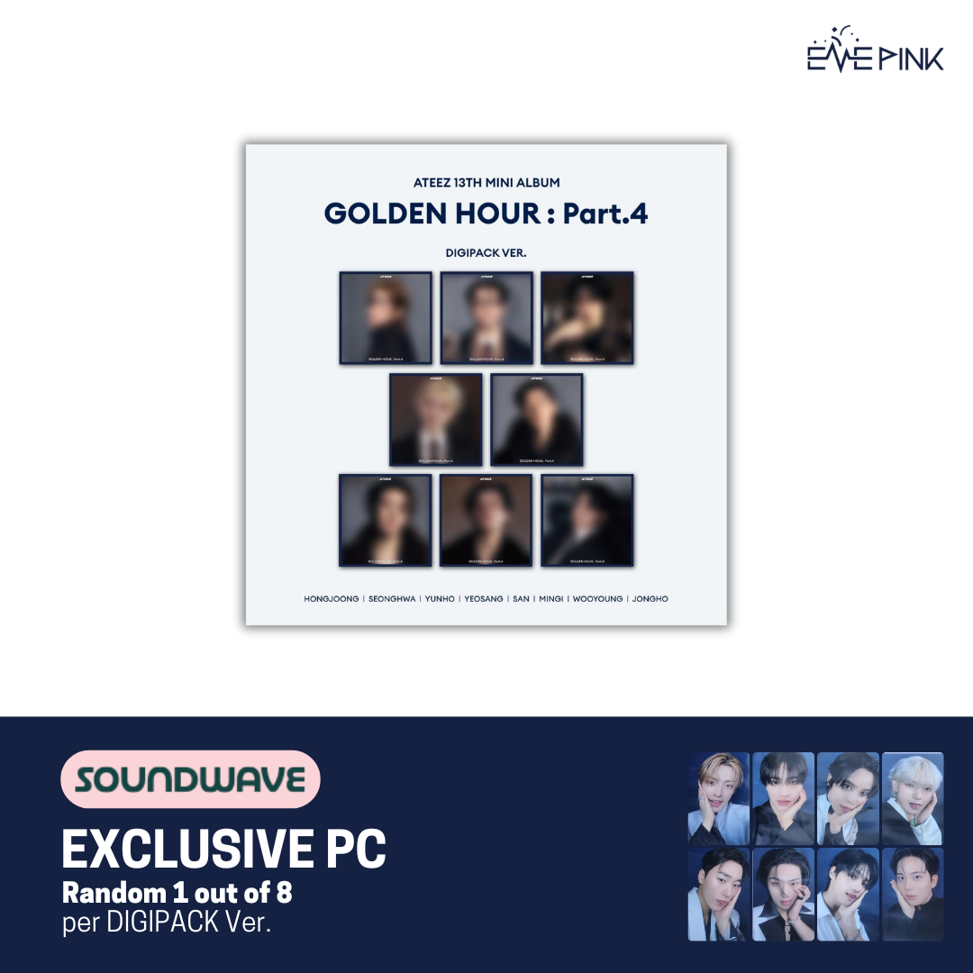 KOR VER.) ATEEZ (에이티즈) MINI ALBUM - [GOLDEN HOUR : Part.4