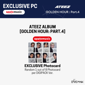 (KOR VER.) ATEEZ (에이티즈) MINI ALBUM - [GOLDEN HOUR : Part.4] (DIGIPAK VER. + EXCLUSIVE PHOTOCARD) - EVE PINK K-POP
