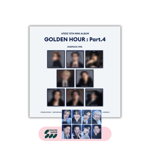 [PRE-ORDER] (KOR VER.) ATEEZ (에이티즈) MINI ALBUM - [GOLDEN HOUR : Part.4] (DIGIPAK VER. + SOUNDWAVE PHOTOCARD) - EVE PINK K-POP