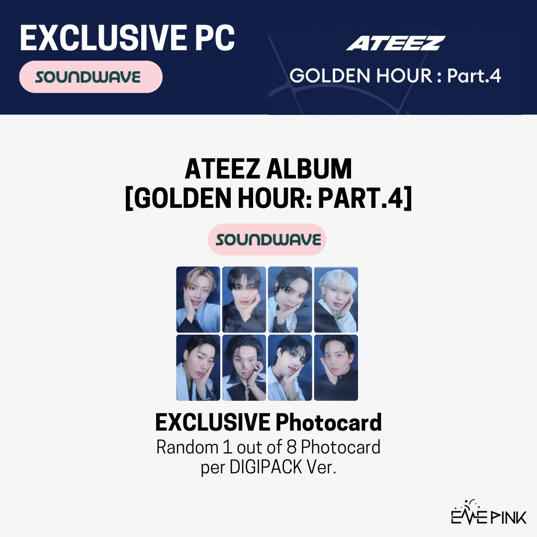 KOR VER.) ATEEZ (에이티즈) MINI ALBUM - [GOLDEN HOUR : Part.4