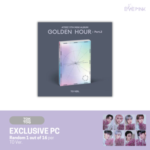(KOR VER.) ATEEZ (에이티즈) 11TH MINI ALBUM - [GOLDEN HOUR : PART.2] (+EXCLUSIVE PHOTOCARD) - EVE PINK K-POP