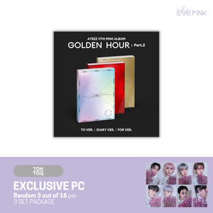 (KOR VER.) ATEEZ (에이티즈) 11TH MINI ALBUM - [GOLDEN HOUR : PART.2] (+EXCLUSIVE PHOTOCARD) - EVE PINK K-POP