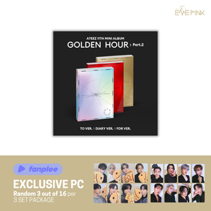 (KOR VER.) ATEEZ (에이티즈) 11TH MINI ALBUM - [GOLDEN HOUR : PART.2] (+EXCLUSIVE PHOTOCARD) - EVE PINK K-POP