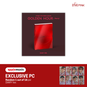 (KOR VER.) ATEEZ (에이티즈) 11TH MINI ALBUM - [GOLDEN HOUR : PART.2] (+EXCLUSIVE PHOTOCARD) - EVE PINK K-POP