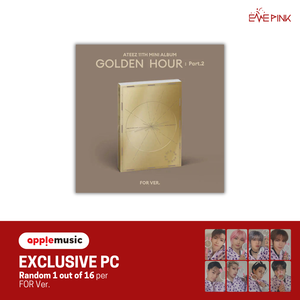 (KOR VER.) ATEEZ (에이티즈) 11TH MINI ALBUM - [GOLDEN HOUR : PART.2] (+EXCLUSIVE PHOTOCARD) - EVE PINK K-POP