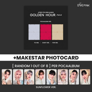 (KOR VER.) ATEEZ (에이티즈) 11TH MINI ALBUM - [GOLDEN HOUR : PART.2] (POCAALBUM VER. +EXCLUSIVE PHOTOCARD)