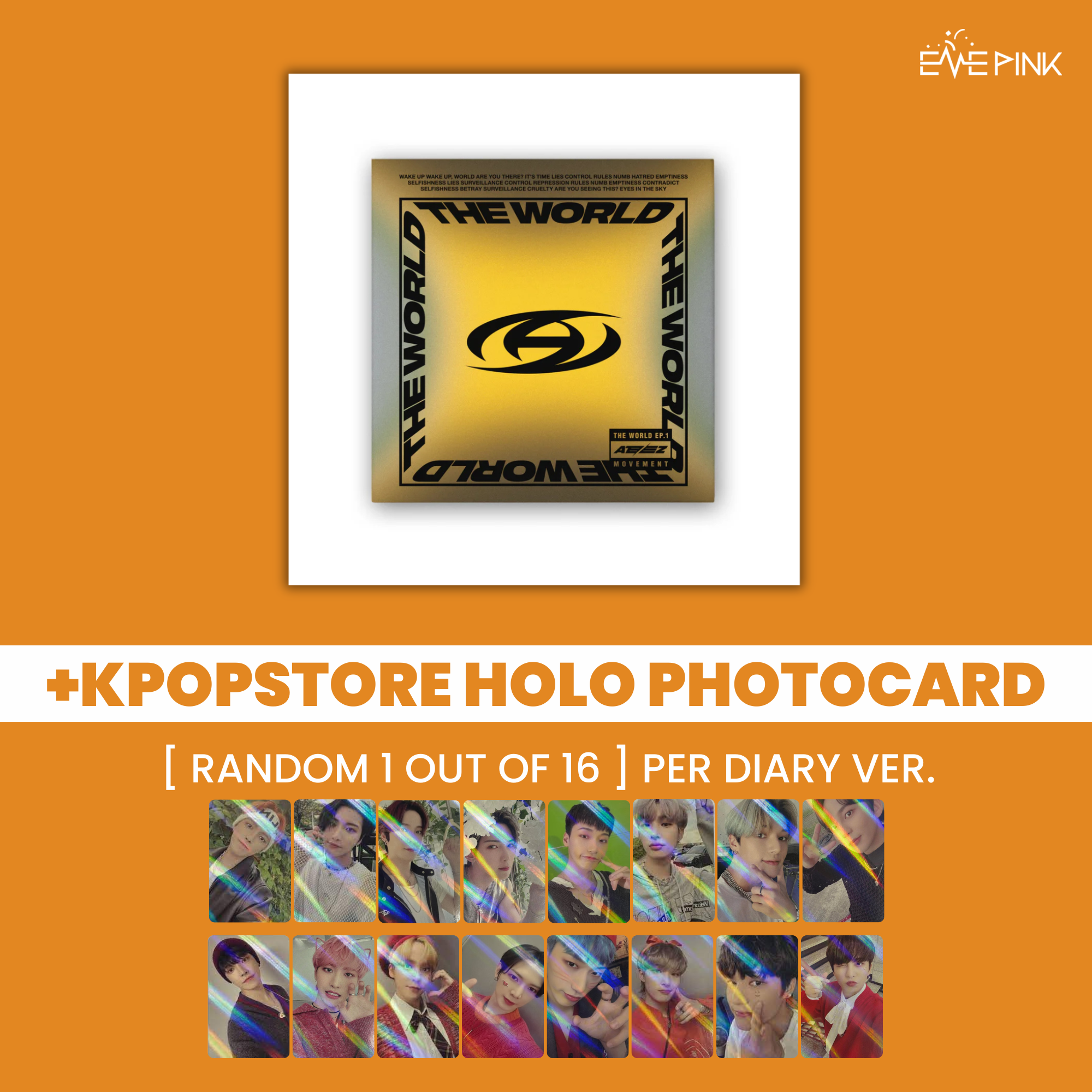 ATEEZ The World EP.1: Movement Album (Z Version) - CD + Photobook + Poster + Photo Card