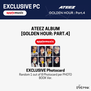 (KOR VER.) ATEEZ (에이티즈) 13TH MINI ALBUM - [GOLDEN HOUR : Part.4] (PHOTOBOOK VER. + EXCLUSIVE PHOTOCARD) - EVE PINK K-POP