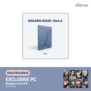 [PRE-ORDER] (KOR VER.) ATEEZ (에이티즈) MINI ALBUM - [GOLDEN HOUR : Part.4] (PHOTOBOOK VER. + SOUNDWAVE PHOTOCARD) - EVE PINK K-POP