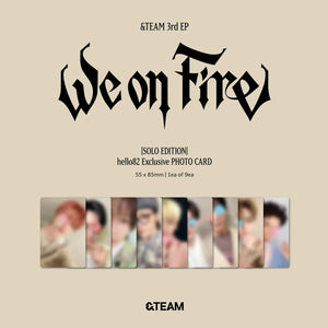 [PRE-ORDER] (U.S. VER.) &TEAM (앤팀) 3RD EP ALBUM - [We On Fire] (Solo Ver. + hello82 EXCLUSIVE PHOTOCARD) - EVE PINK K-POP