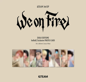 [PRE-ORDER] (U.S. VER.) &TEAM (앤팀) 3RD EP ALBUM - [We On Fire] (Solo Ver. + hello82 EXCLUSIVE PHOTOCARD) - EVE PINK K-POP